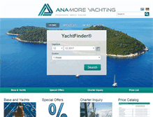 Tablet Screenshot of anamoreyachting.com